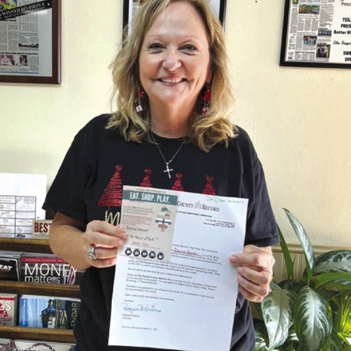 Donna Neiser won a $10 gift certificate to D&amp;D Ace Hardware.