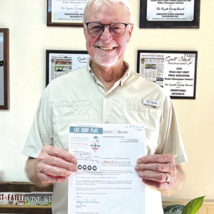 Deborah Kaiser won a $25 Gift Certificate to Le Petite Gourmet Shoppe. Pictured here is her Kenneth Ripper.