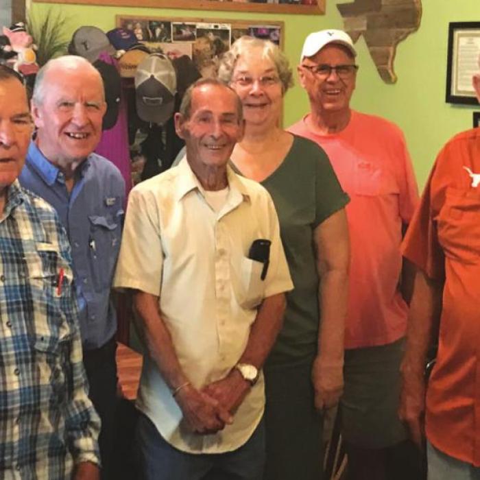 A few members of the FISD Class of 1967 (from left): Jackie Schmidt, Alfred Ermis, Jimmy Hrachovy, Alice Keilers Schmitt, Marvin Ressmann and Edward Svoboda.