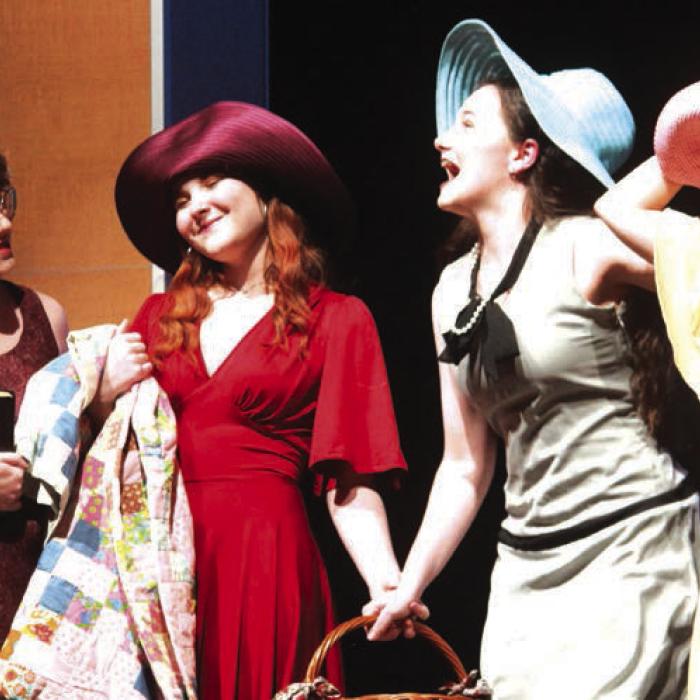 Calley Chumley, Molly Hudson, Rachel Smith, and Riley Lowe.