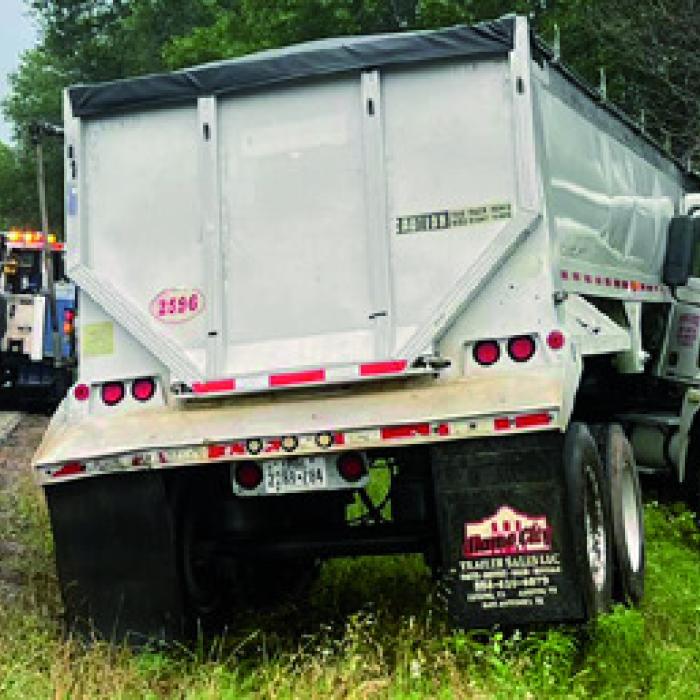 Speeding in the Rain Causes Truck to Wreck