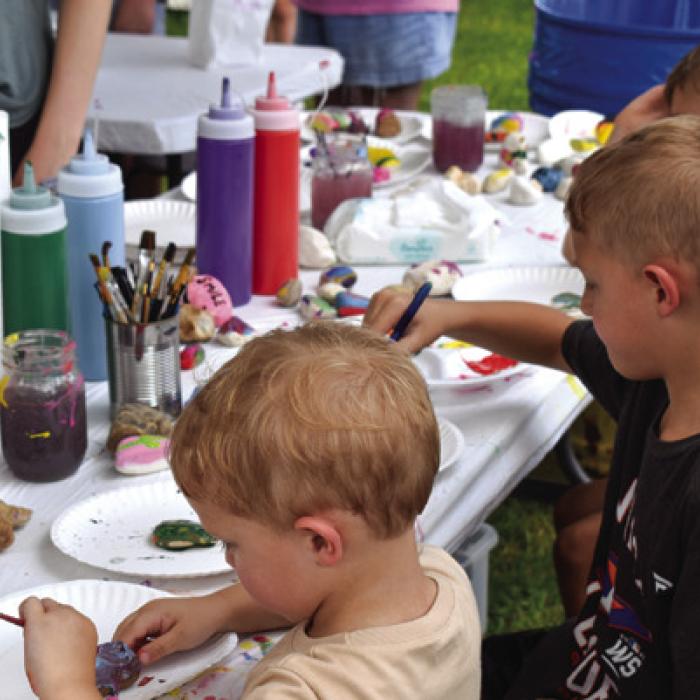 The Children’s Booth at Artwalk.