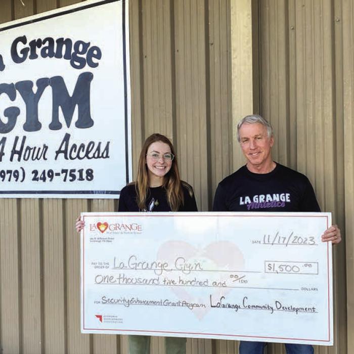 La Grange Gym Gets Security Enhancement Grant 