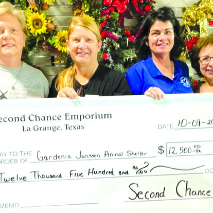 Second Chance Donates to Animal Shelter