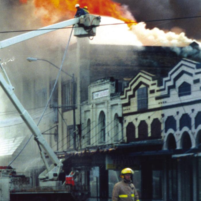 Frankie was assistant chief of the La Grange Volunteer Fire Department on March 8, 2000, when a massive fire destroyed four businesses in downtown La Grange. When huge flames and smoke billowed from the Old Lester Hotel on West Colorado Street, every volunteer fire department in Fayette County, plus Weimar, was on the scene providing mutual aid, as well as a Fayette Electric Cooperative bucket truck.