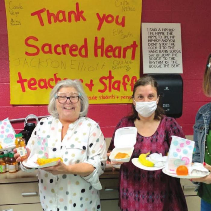 Sacred Heart Teachers Get Breakfast Treats