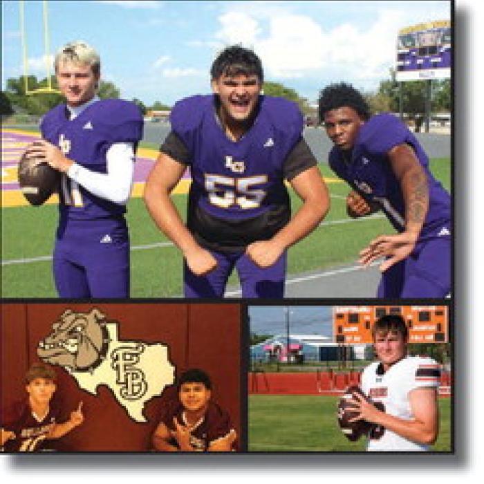 Here’s a sneak preview of the cover of our 32-page football preview magazine, which will be included free in next Tuesday’s newspaper.