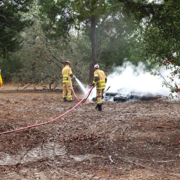 La Grange VFD Responds to Illegal Burn