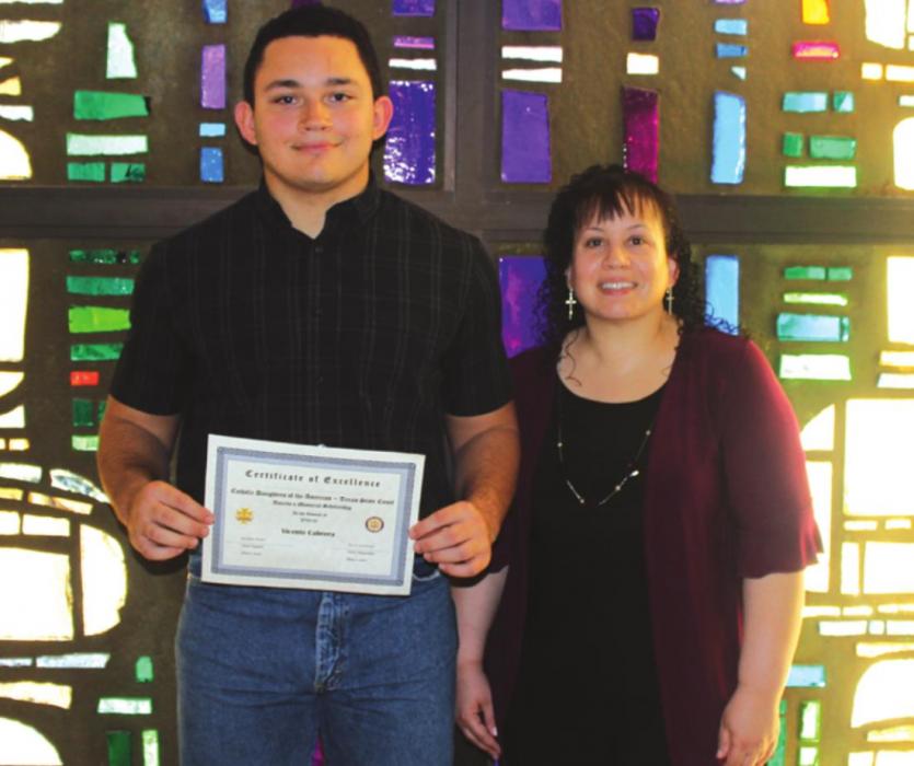 Vicente Cabrera from Weimar High School received $750 and his mother is Melissa Cabrera.