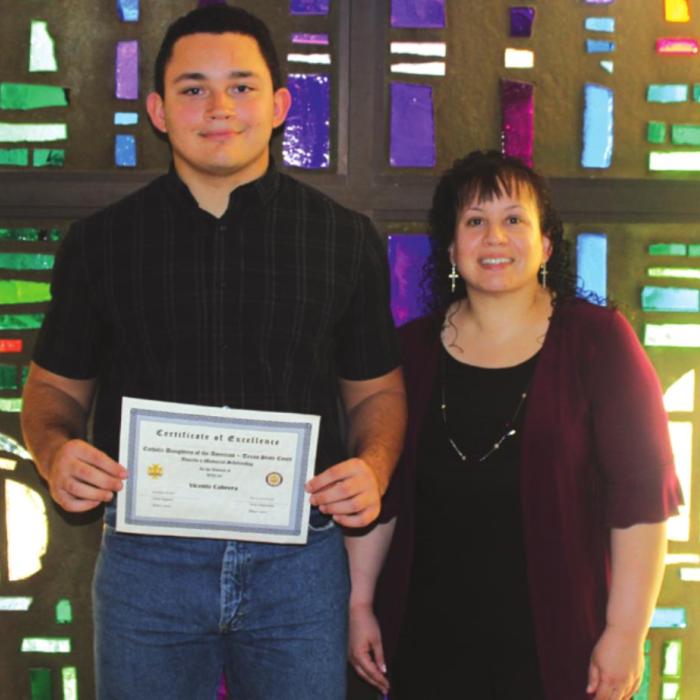 Vicente Cabrera from Weimar High School received $750 and his mother is Melissa Cabrera.