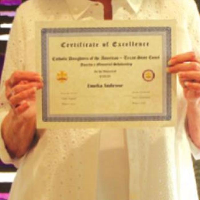CDA Court No. 1962 Has Texas State Court Memorial Scholarship Winners