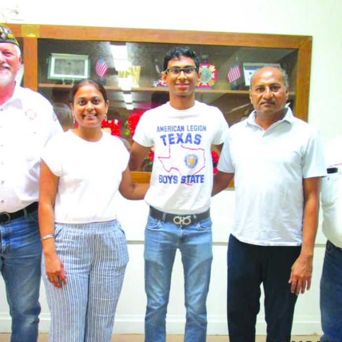 VFW Hears from Boys State Participant