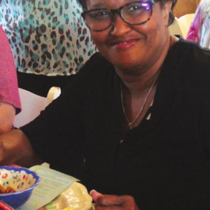 La Grange mayor Jan Dockery enjoying Saturday’s festivities.