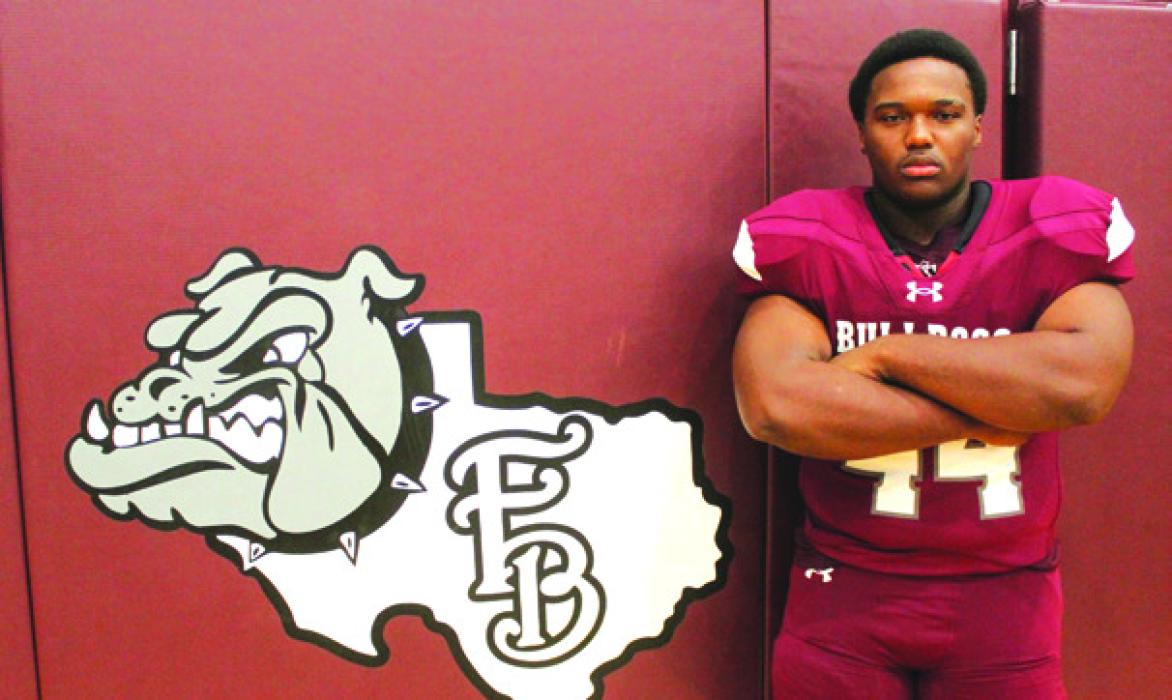 Flatonia senior standout Kobe Burton will move from the offensive line last year to the fullback position this season. “He’s the biggest fullback in the state,” said new Flatonia head coach Brent Mascheck. “He’s got one of the quickest first steps I’ve ever seen.” • 24-Page Football Preseason Magazine Coming Out in Tuesday’s edition of The Record!