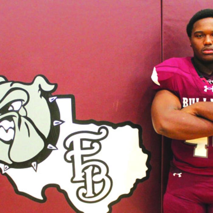 Flatonia senior standout Kobe Burton will move from the offensive line last year to the fullback position this season. “He’s the biggest fullback in the state,” said new Flatonia head coach Brent Mascheck. “He’s got one of the quickest first steps I’ve ever seen.” • 24-Page Football Preseason Magazine Coming Out in Tuesday’s edition of The Record!