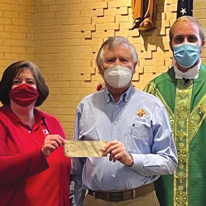Fayetteville KCs Donate to Sacred Heart