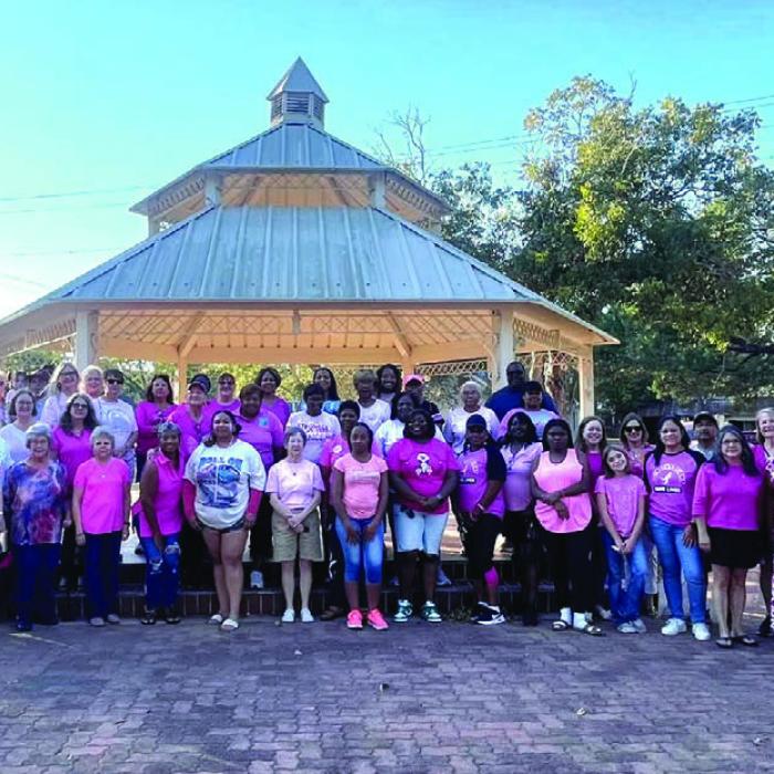 About 75 people attended the event at the library on Wednesday, Oct. 15.