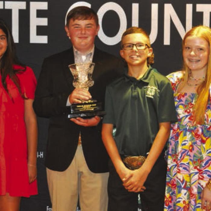 Texas Cup Livestock Judging: Coach Kaci Carrales, Adalyn Carrales, Abraham McBride, Tate Fritsch, Kaisley Janecka and Coach JoJo Carrales.