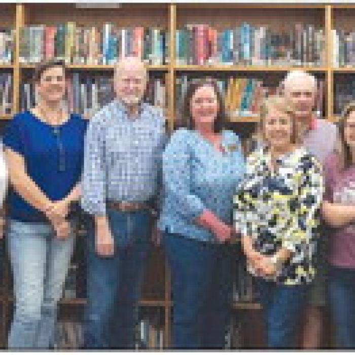 The Round Top-Carmine Education Foundation, in addition to providing over $18,000 in innovation teacher grants and $81,000 in whiteboards and Chromebook technology, presented to the RT-Carmine ISD campus principals $30,000 to support Arts and Music programs. Pictured are Foundation Board members, Foundation Executive Director Linda Patterson, and Campus Principals Amy Weinert, and RaChelle Kuecker.