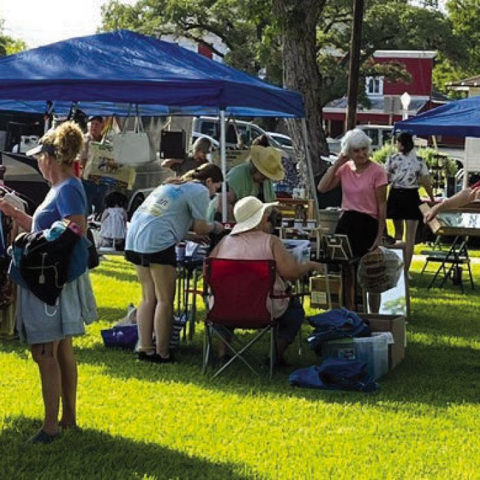 City-wide garage sale on the square.