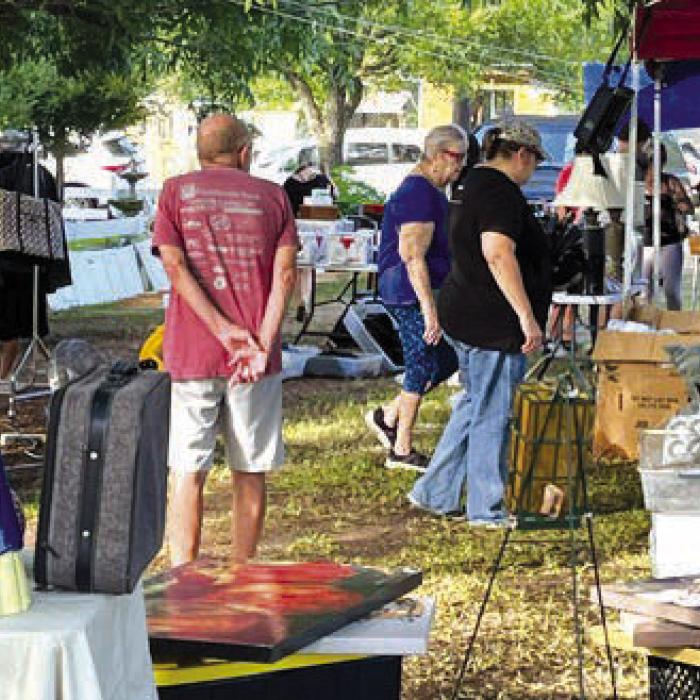 City-wide garage sale at the McCowen's.