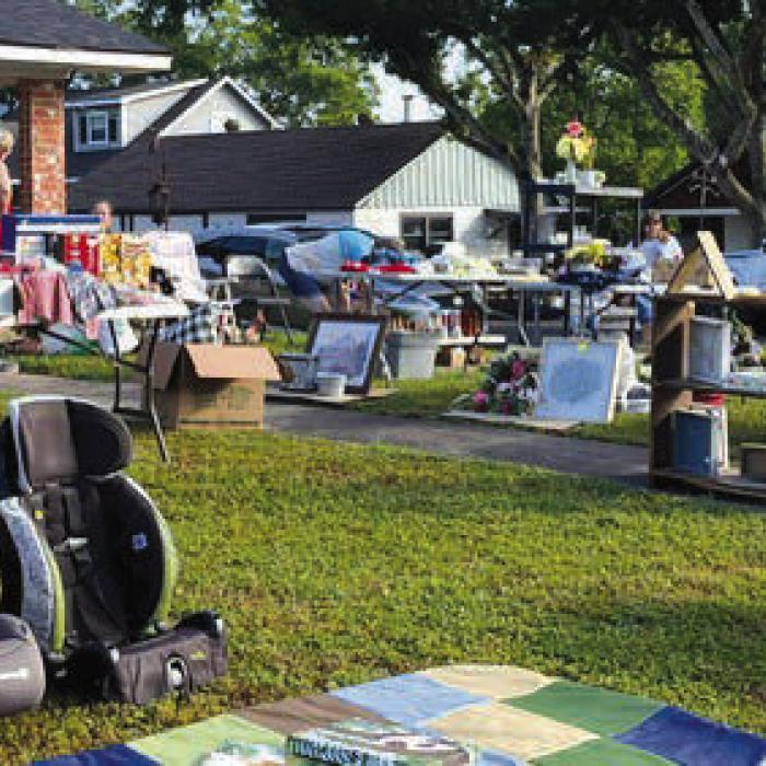 Another scene from the city-wide garage sale.