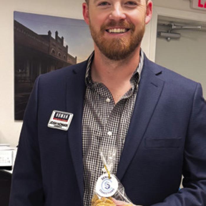 Senior Connections welcomed Josh Homan as a Lunch and Learn speaker in Schulenburg.