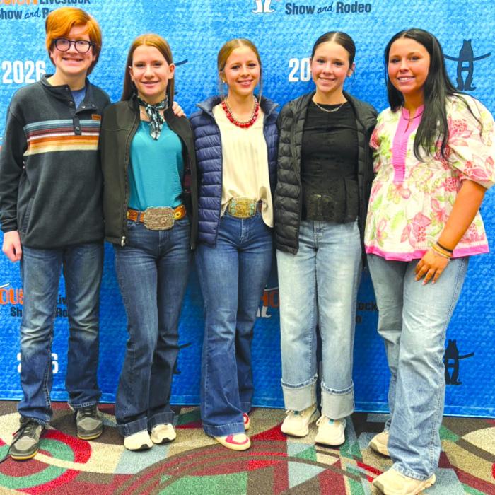 Several Fayette County 4-H members competed in the Houston Livestock Show &amp; Rodeo Ag Product ID Contest on Wednesday, March 18. The Fayette County Junior Senior placed 15th overall. Team members consisted of Kylee Hoffmann, Addison Berckenhoff, Logan Poncik and Allyson Kibby. Judging as individuals in the Junior Division included Clay Hoffmann and Alexis Berckenhoff. Pictured are; Clay Hoffmann, Kylee Hoffmann, Alexis Berckenhoff , Addison Berckenhoff, and Allyson Kibby. Not pictured was Logan Poncik.