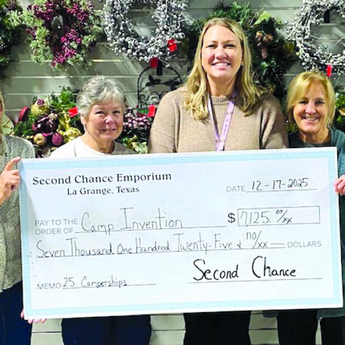 Second Chance Donates to Camp Invention