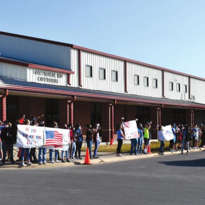Fayetteville ISD Hosts Parade in Honor of Local Veterans
