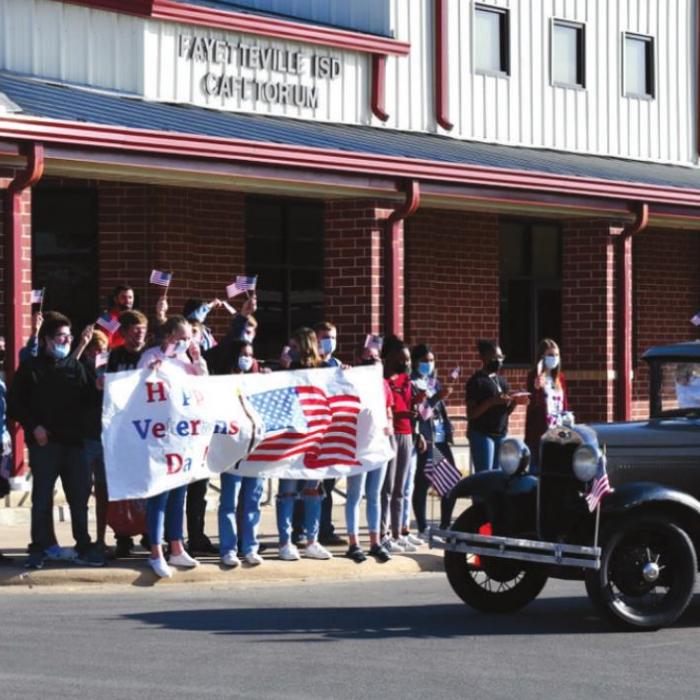 Fayetteville ISD Hosts Parade in Honor of Local Veterans