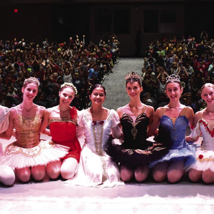 Ballet Frontier of Texas performed at the La Grange Performing Arts Center for 3rd – 5th grade students from La Grange Elementary, Fayetteville ISD, Round Top-Carmine Elementary, Sacred Heart Catholic School, and the homeschooling community.