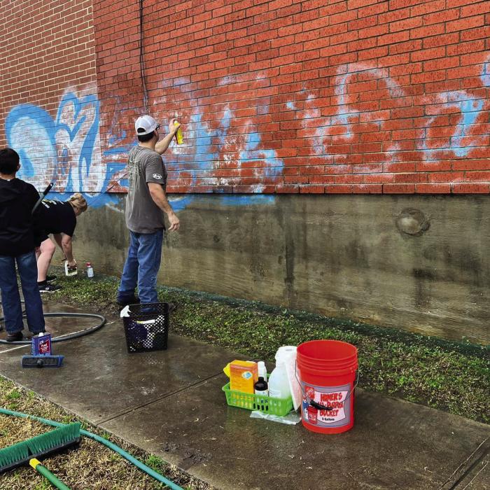 Graffiti Artist Caught (and His Work Cleaned Off) Even Before He Left Town