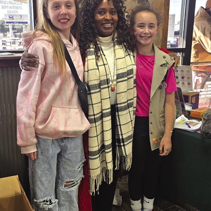 Girls Scout Get a Surprise Visitor