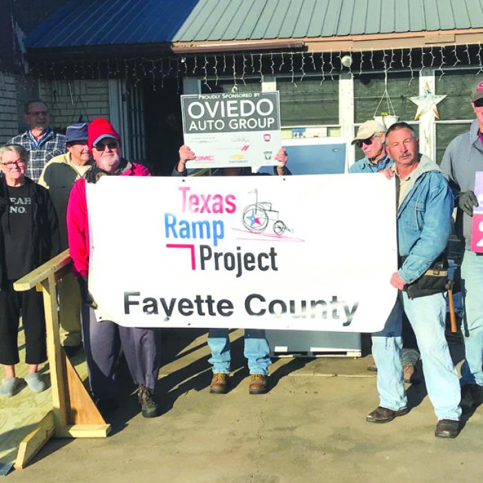 On Dec. 19, Fayette County Texas Ramp Project volunteers built a 16 ft. ramp on FM 1291 in Ledbetter.