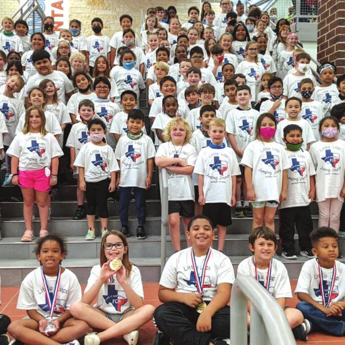 All the second graders got jump ropes and t-shirts as part of the program.