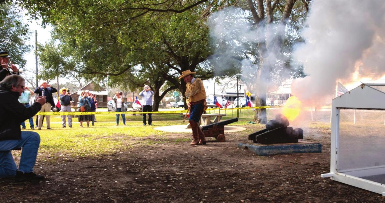 Cannon Fire for Texas Independence Day