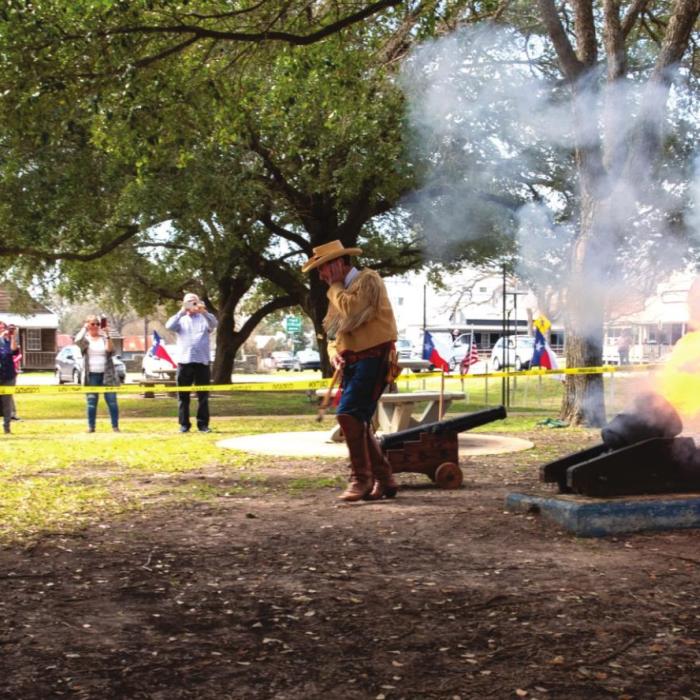 Cannon Fire for Texas Independence Day