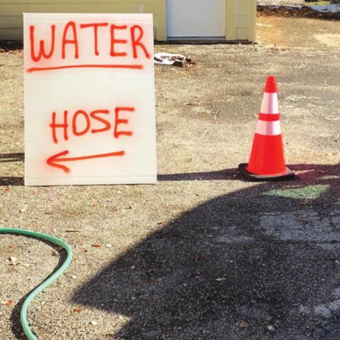 Water available 24/7 until further notice at the PCT 1 yard on 265 Ellinger road in La Grange.
