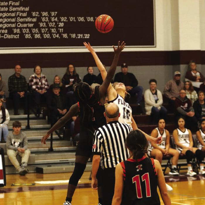 Friday’s opening tip-off. Photo by Audrey Kristynik