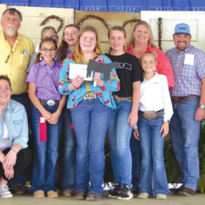 Fayette Co. Junior Livestock Show Junior Showmanship Winners