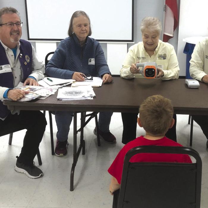 The Lions Clubs of Weimar concluded the 2023 fall campaign of Kids Sight vision screening at St. Rose of Lima Elementary School in Schulenburg. Using the non-invasive Plusoptix vision screener, early detection of eye abnormalities are possible. Catching these problems early can lead to improved vision and educational success of our area youth. Pictured from left are Mark Dannemiller, Sue Mullens, Mariette Bellamy and Allen Bellamy.