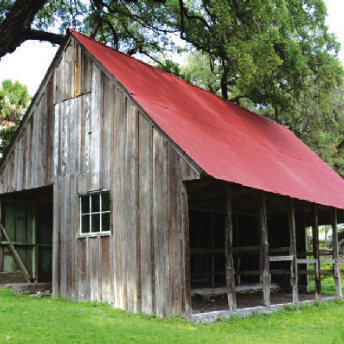 A barn at Kreische Brewery state historic site in La Grange.