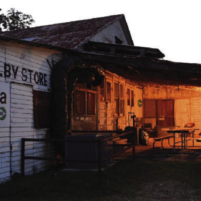 The historic Shelby Store just outside the county line.