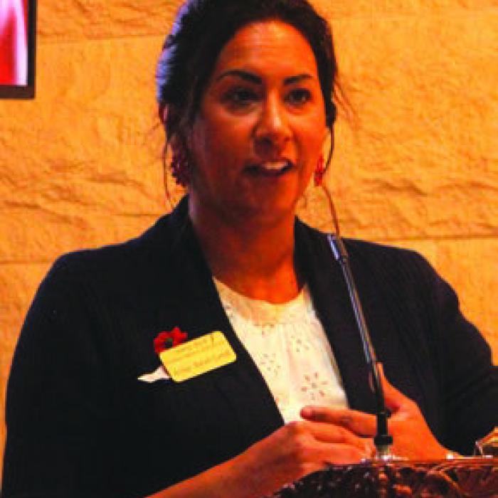 Amber Belville-Caroll said that as a grateful nation we must uphold the values our veterans fought for.