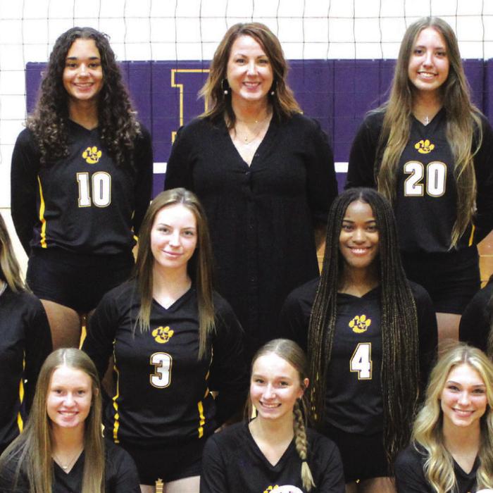 The La Grange volleyball team shared the district title with Giddings.