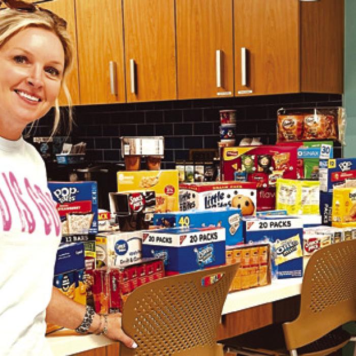 Presley’s Power made a snack and gift card delivery to Dell Children’s hospital last week. Presley’s Power appreciates the amazing donors that help make these deliveries possible. Pictured are Marlana and Jackie Wessels.