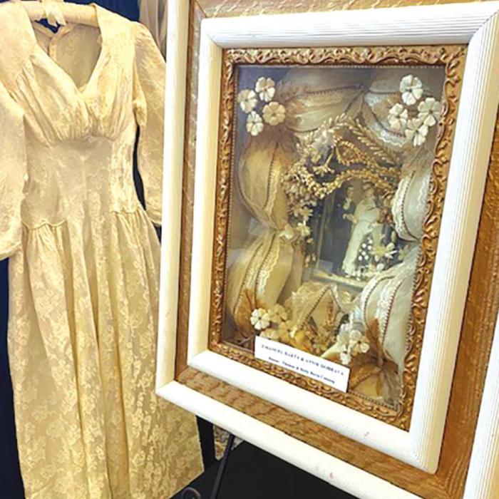 A portion of the new display “Texas-Czech Wedding Apparel and Traditions” now open at the Texas Czech Heritage and Cultural Center in La Grange.