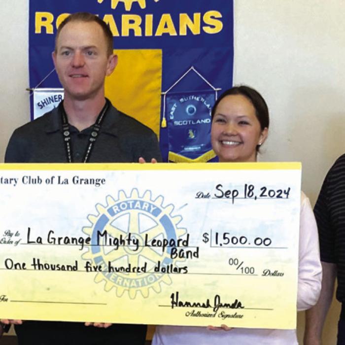 Mighty Leopard Band Receives Support from St. James, Rotary Club