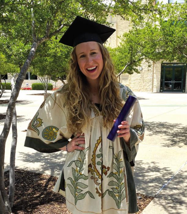 Alexandra Bruns graduated from Dallas Theological Seminary on May 13 with a Master of Arts in Counseling. Alexandra is a 2012 graduate of Flatonia High, and a 2016 graduate of Texas A&amp;M. Her plans are to take the National Counselor Examination in August. Alexandra’s parents are Shawn and Shawna Bruns of Flatonia. Her grandparents are Douglas and Sandra Mica of Flatonia, Harvey and Gloria Oeding of La Grange, and the late Nolan Bruns, Jr. of Schulenburg.